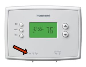 how to make sure tstat is calling for heat